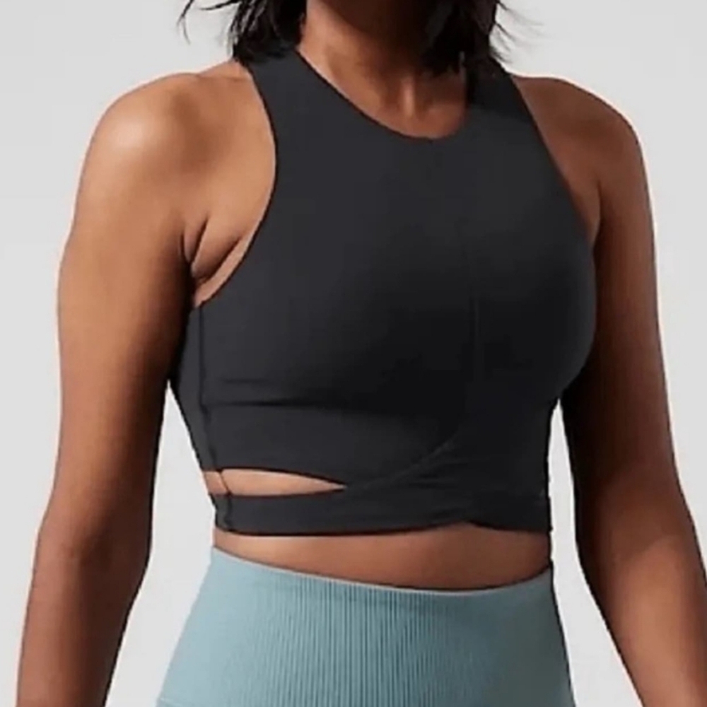 Athleta Conscious Cut Out Crop Bra best for A-C cups